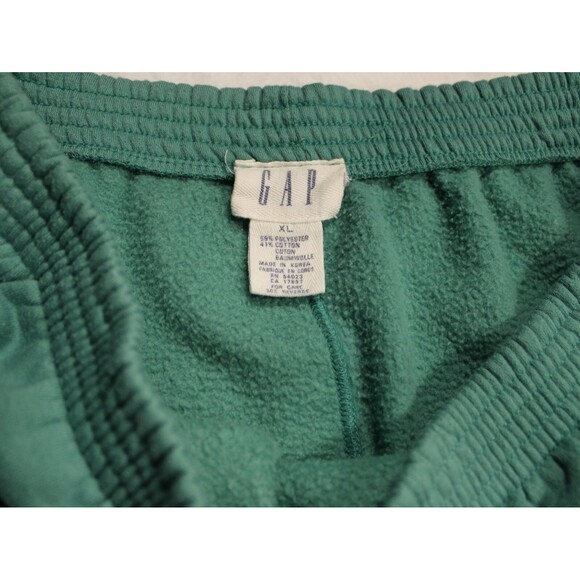 Gap Vintage 80s Sweatpants Straight Leg  Men’s XL Green No Drawstring - Picture 9 of 12